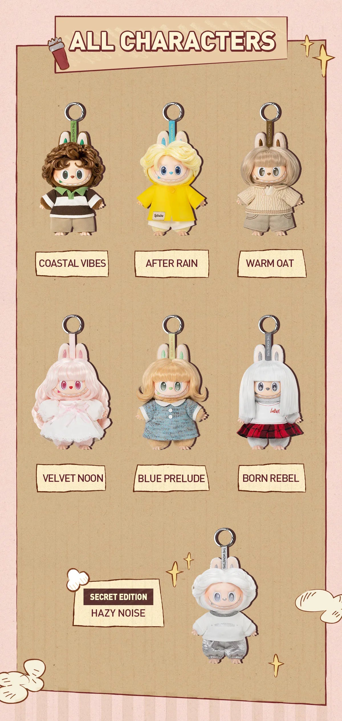 THE MONSTERS Hair Salon Series - Vinyl Plush Pendant Blind Box