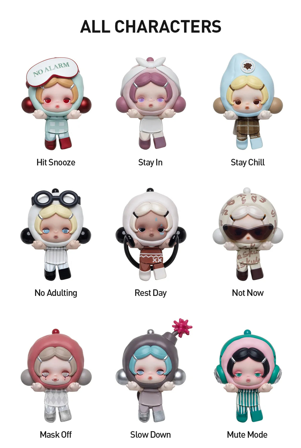 θ SKULLPANDA Off Mode Series Hipper Pop Attach