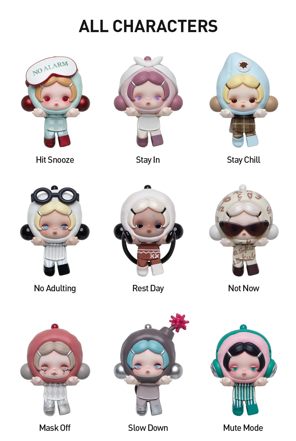 θ SKULLPANDA Off Mode Series Hipper Pop Attach