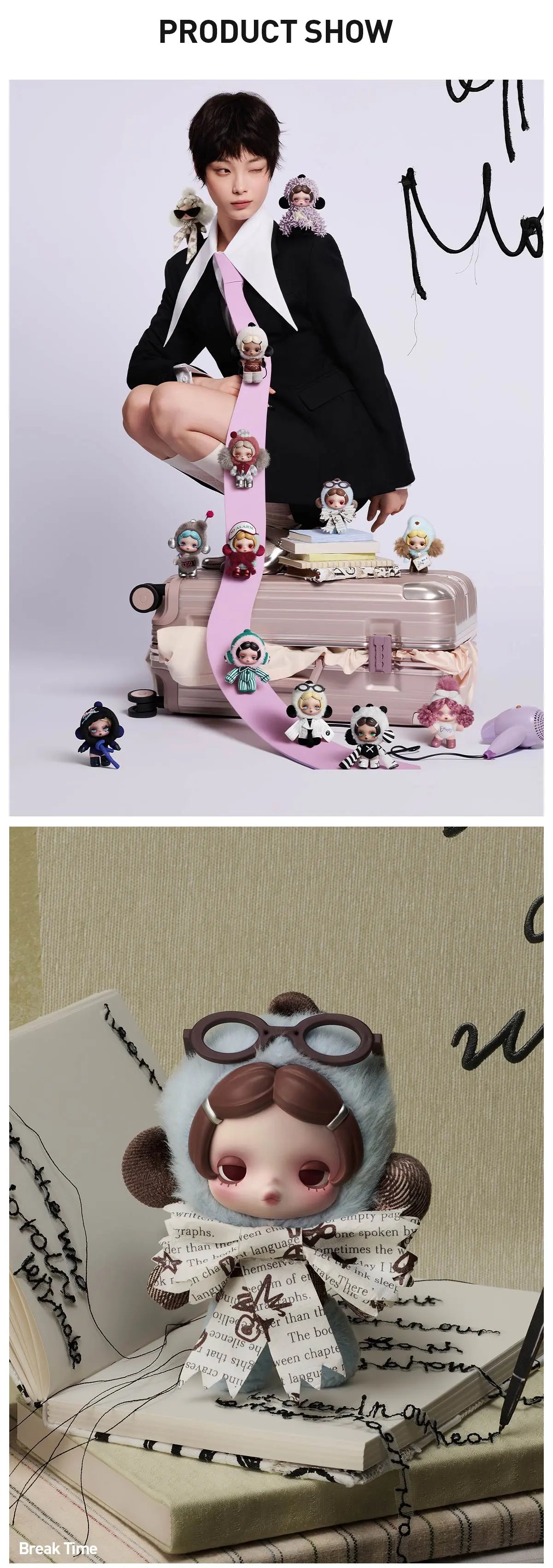θ SKULLPANDA Off Mode Series Plush Doll Pendant