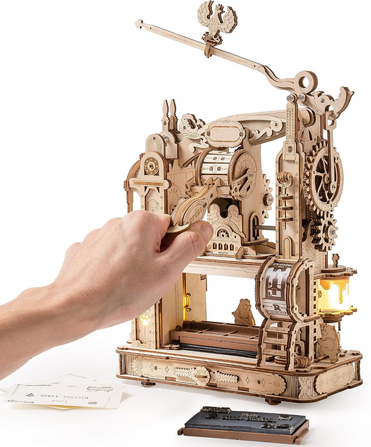 Rokr RLK602 Printing Press 3D Wooden Puzzle