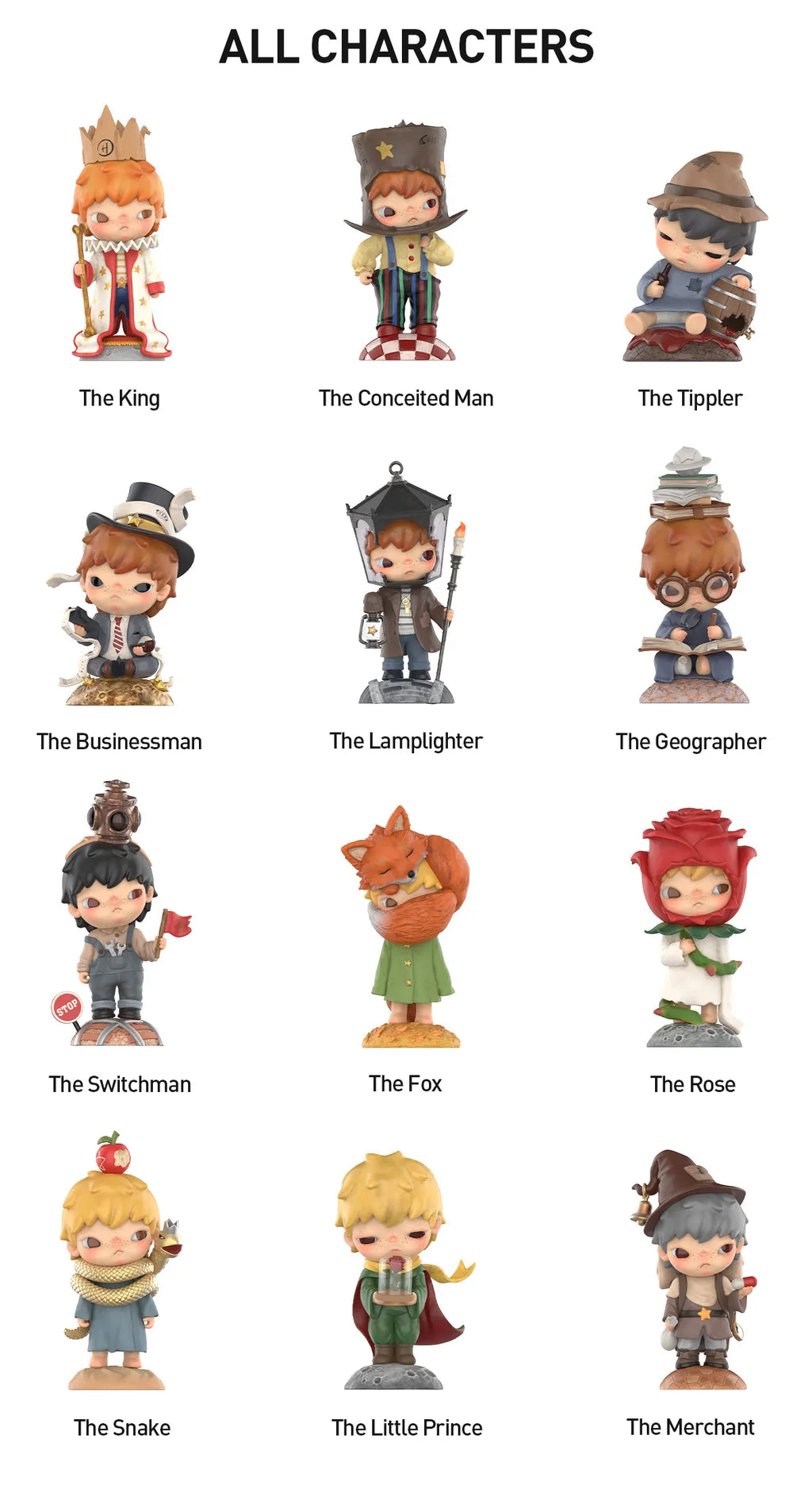Hirono V7 Hirono × Le Petit Prince Series Figures