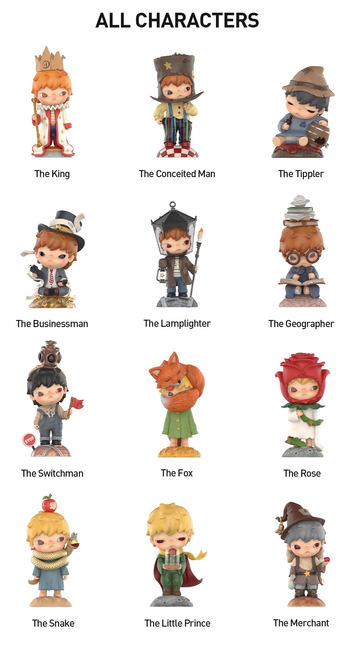 Hirono V7 Hirono × Le Petit Prince Series Figures