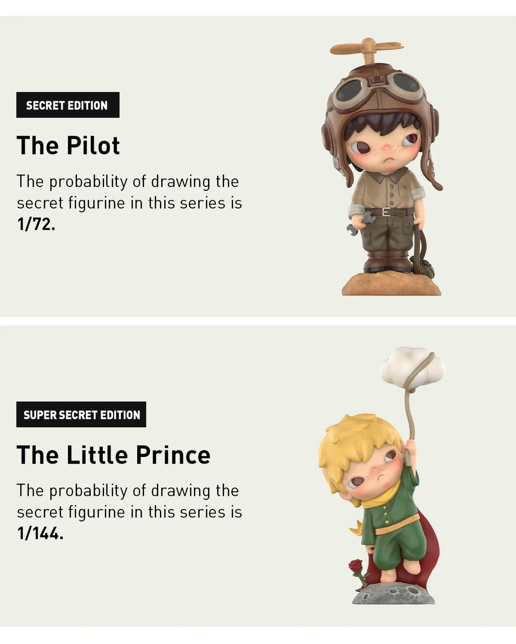 Hirono V7 Hirono × Le Petit Prince Series Figures