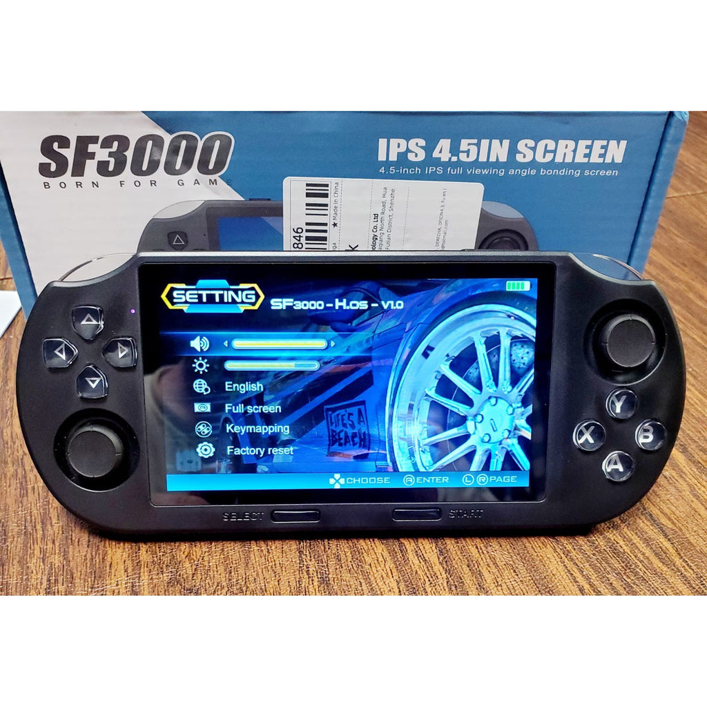 SF3000 Retro Handheld Game Console – 64GB, 20,000+ Preloaded Games
