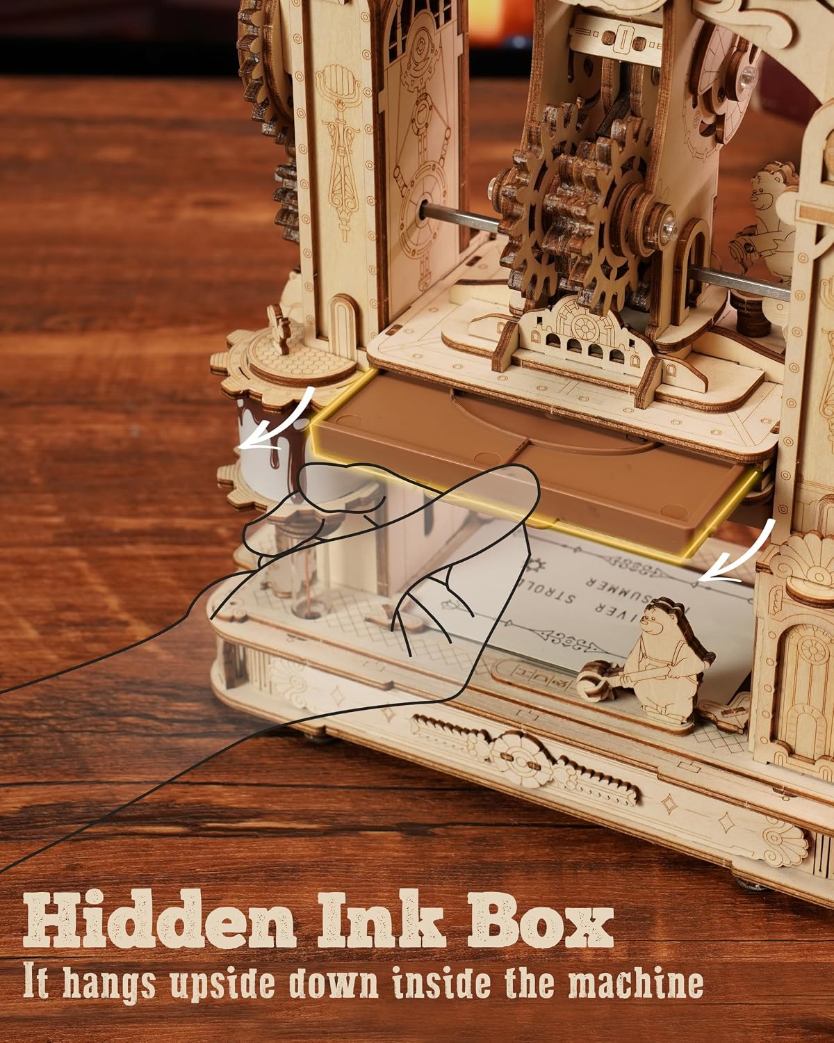 Rokr RLK602 Printing Press 3D Wooden Puzzle