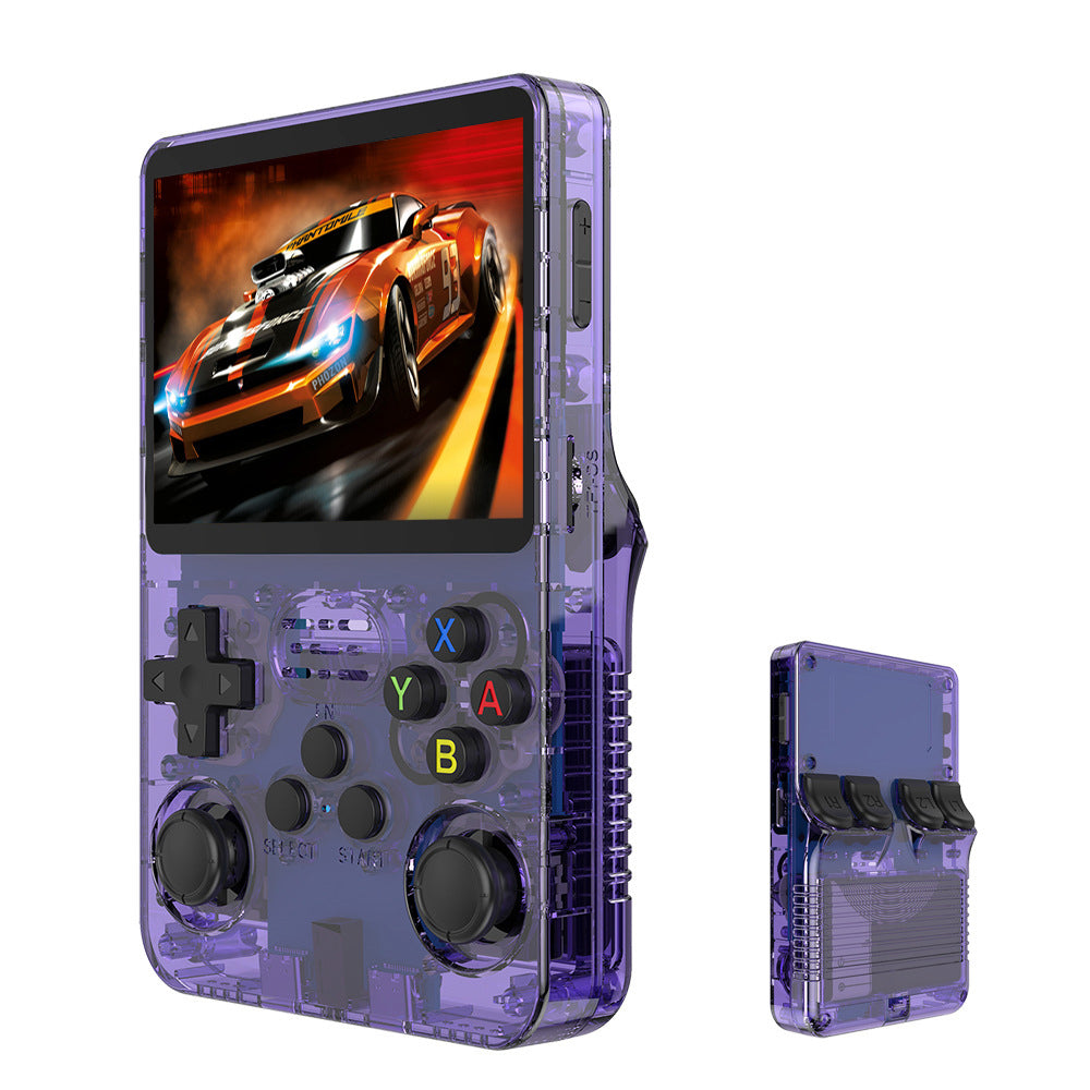 R36S Retro Handheld Game Console – White, 64GB, 22,000+ Preloaded Games