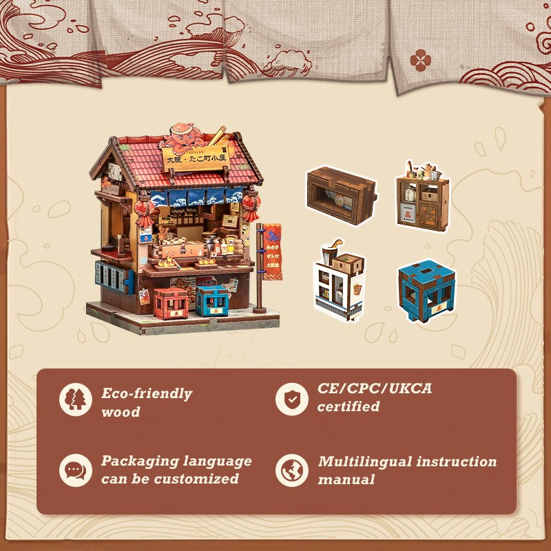 Cutebee CWGA113 Osaka Takoyaki DIY Miniature Kit for Beginners