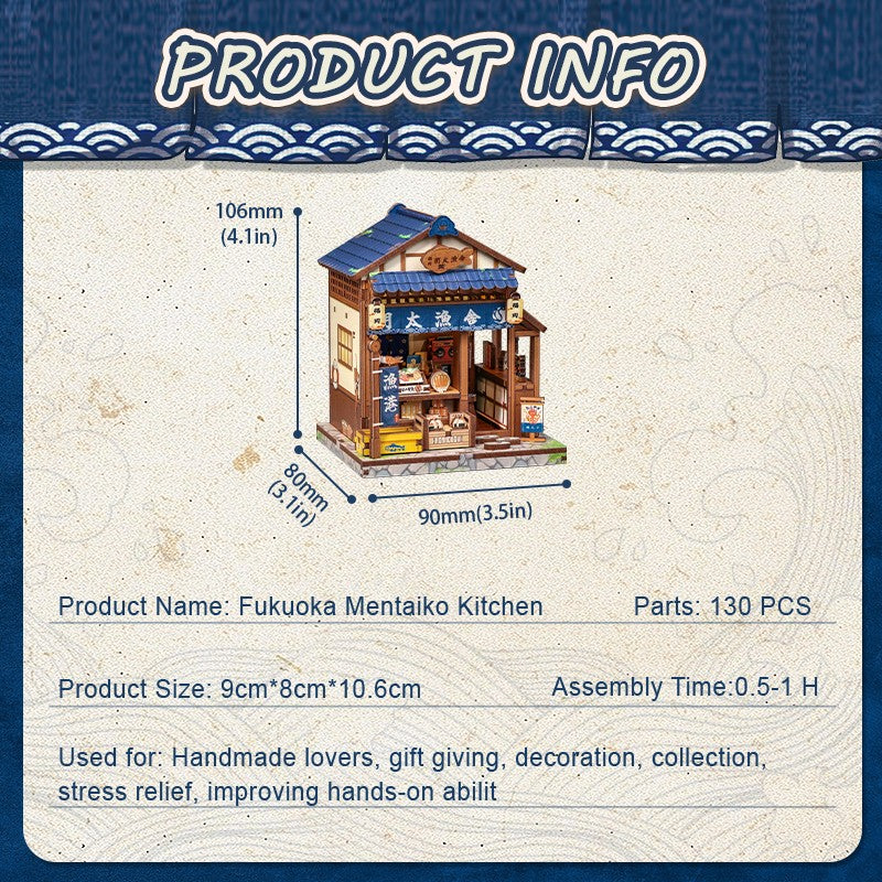Cutebee CWGA114 Fukuoka Mentaiko Kitchen DIY Miniature Kit for Beginners