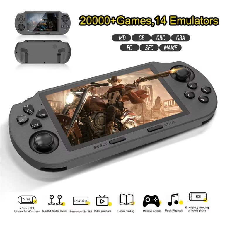 SF3000 Retro Handheld Game Console – 64GB, 20,000+ Preloaded Games