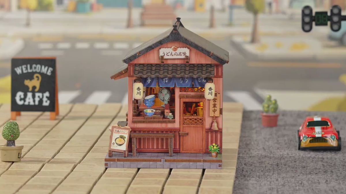 Cutebee CWGA115 Kagawa Udon House DIY Miniature Kit for Beginners
